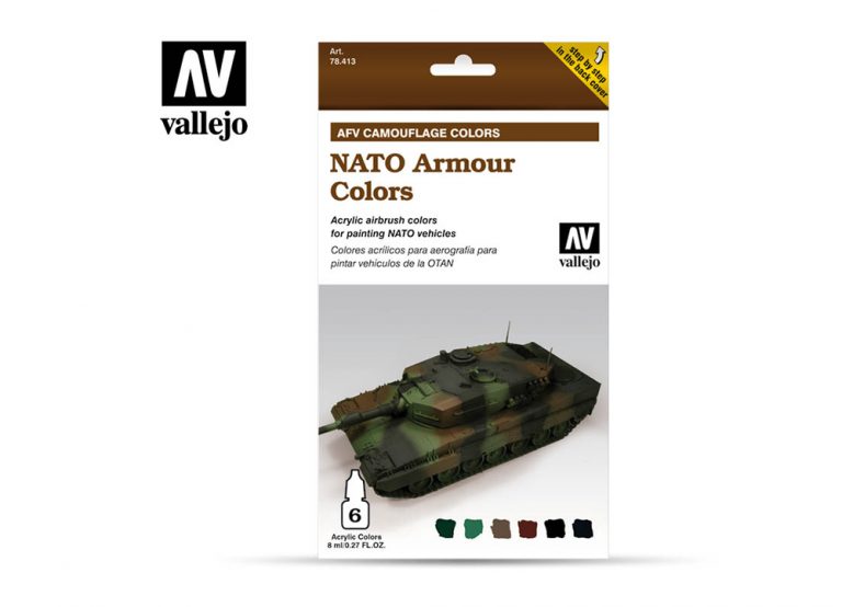Vallejo AFV Camouflage Colors NATO Armour Colors Everything Airbrush