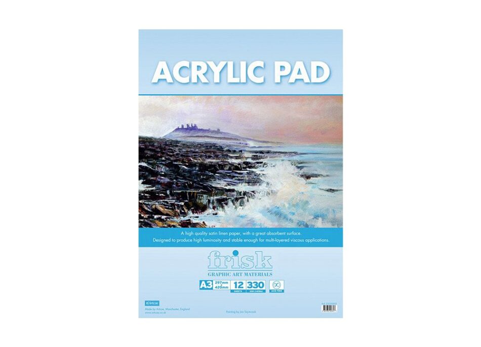 Frisk Acrylic Pad A3 (Pack of 12 Sheets)
