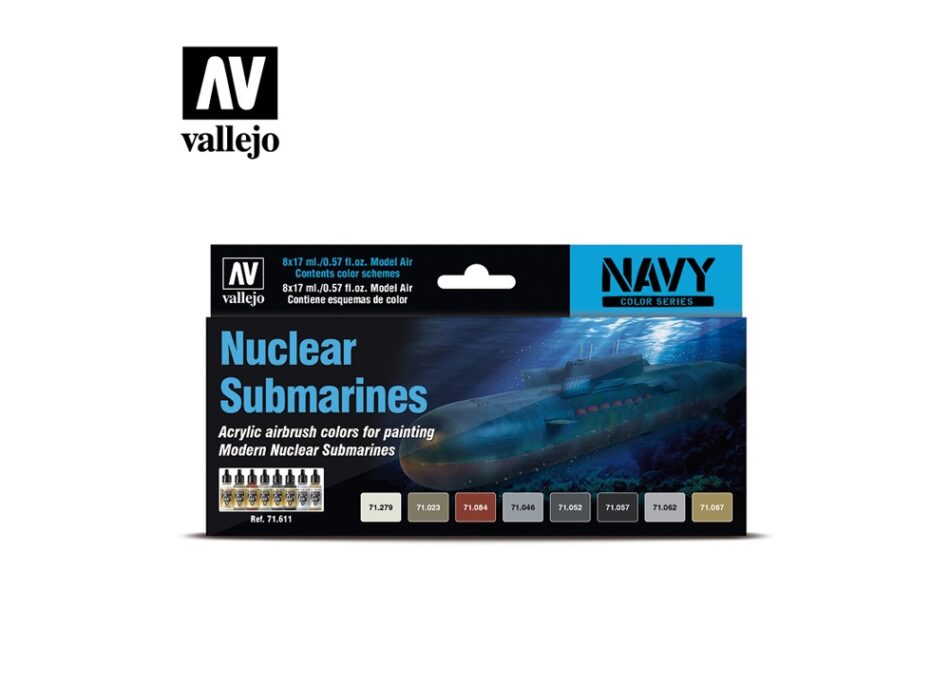 Vallejo Model Air Paint Set - Nuclear Submarines