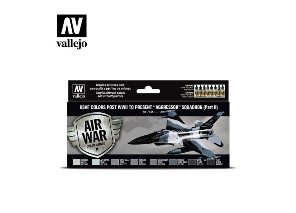Vallejo Model Air Paint Set - USAF Colors Post WWII to Present "Aggressor" Squadron Part II