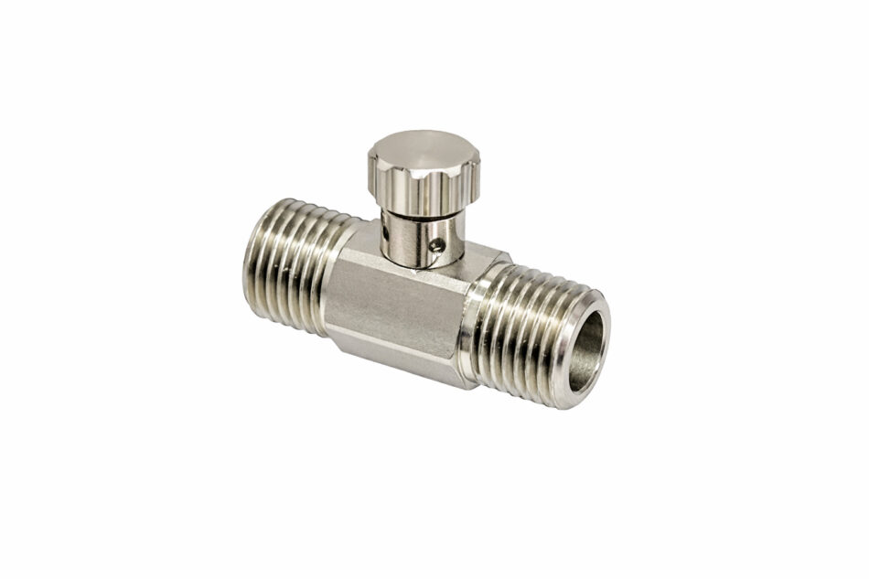 Inline Adaptor with Air Flow Control - 1/8 BSP Male