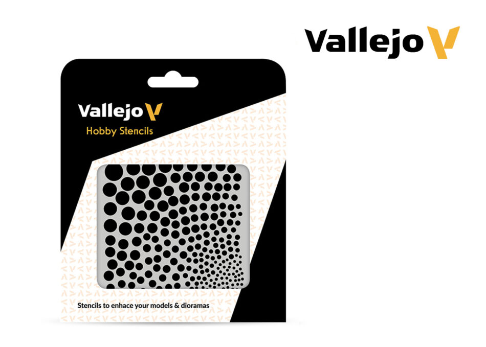 Vallejo Hobby Stencils - Circle Textures