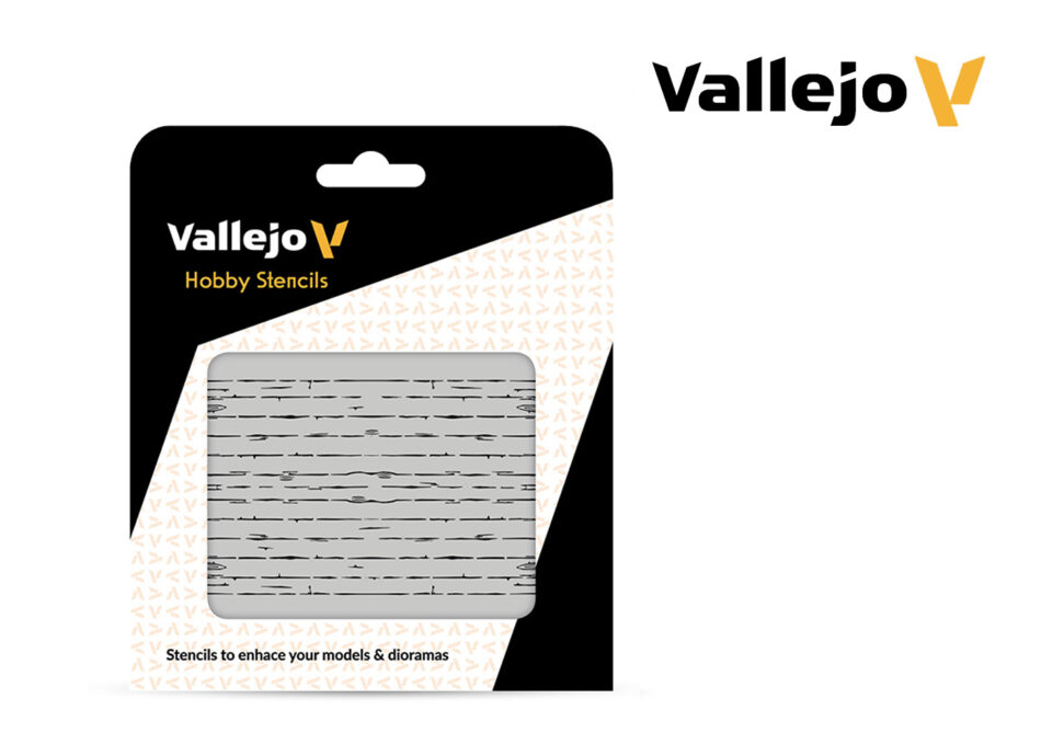 Vallejo Hobby Stencils - Wood Texture No 1