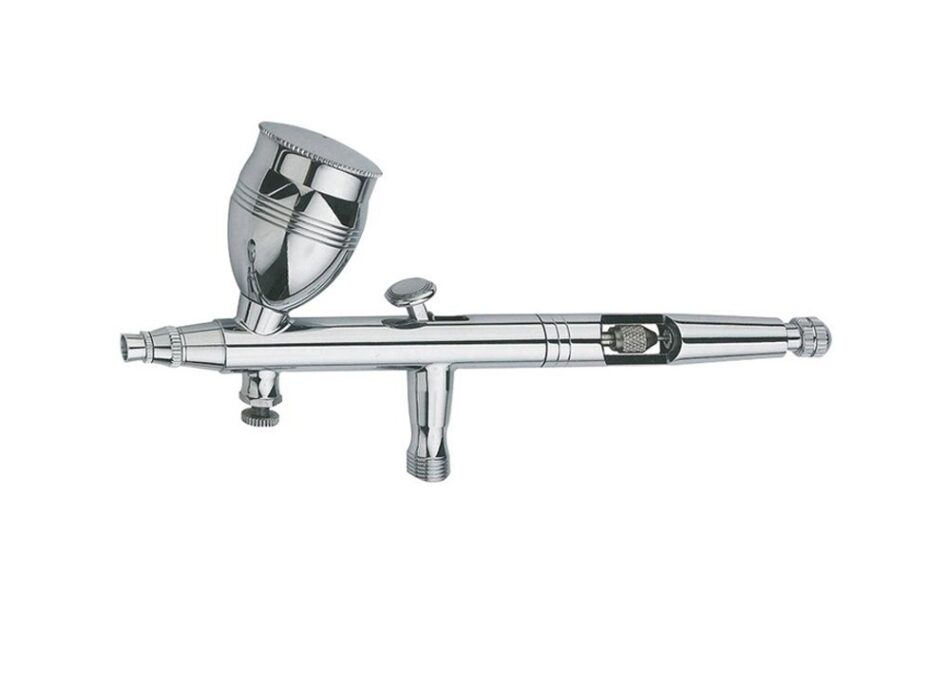 AB-186 Double Action Gravity Feed Airbrush with 3 Cups