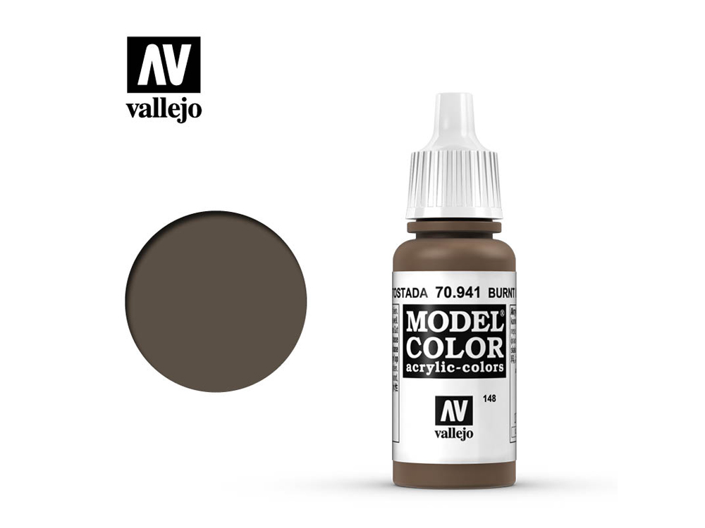 VAL941-Vallejo Model Color-Burnt Umber 