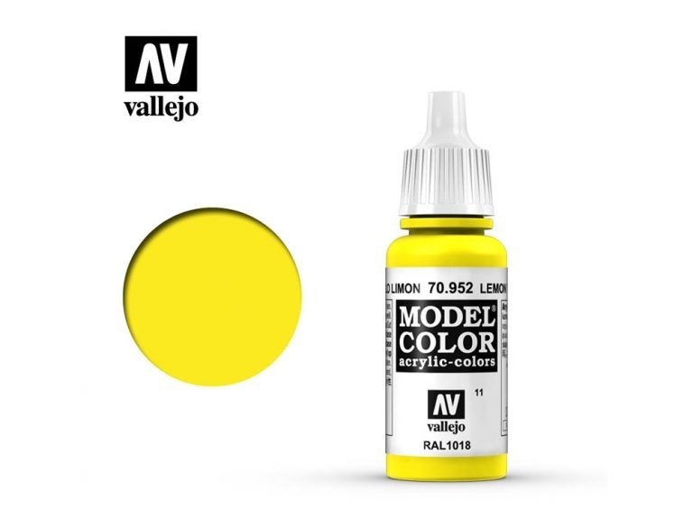 Vallejo Model Color 70977 Desert Yellow – Acrylfarbe, 17 Ml, Matt, Für Modellbau & Miniaturen