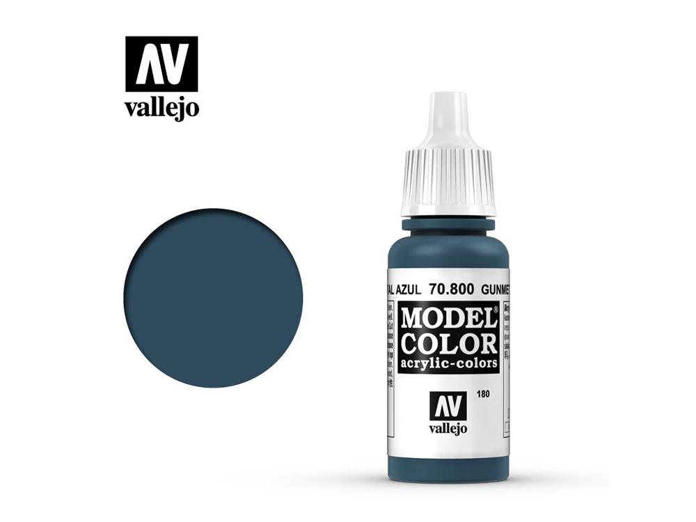 Vallejo Model Color - Metallic Gunmetal Blue (17ml) - Everything