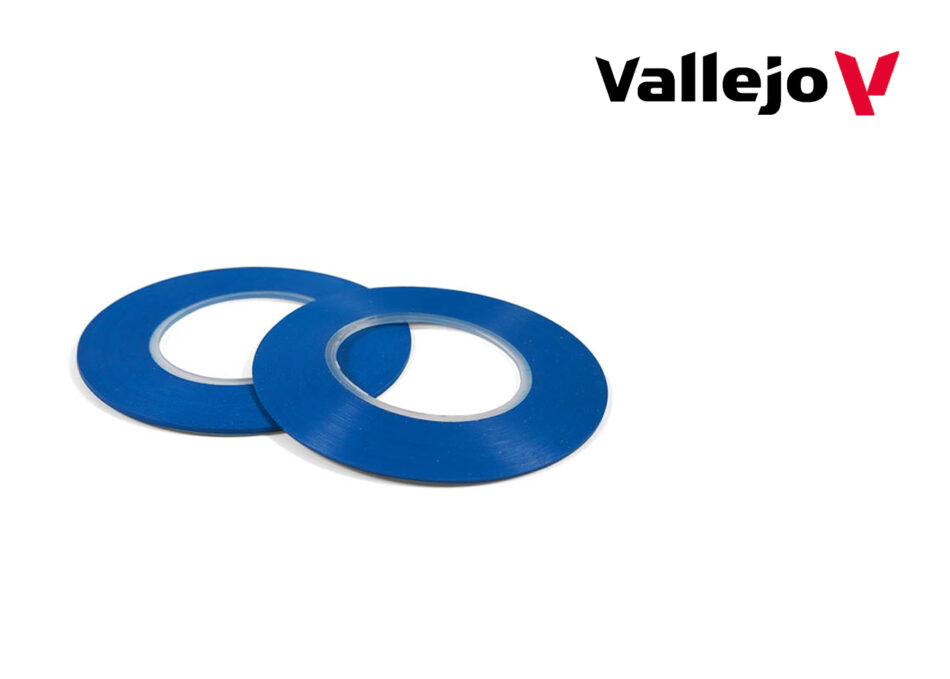 Vallejo Hobby Tools - Flexible Masking Tape [1mm x 18m] (Twin Pack)