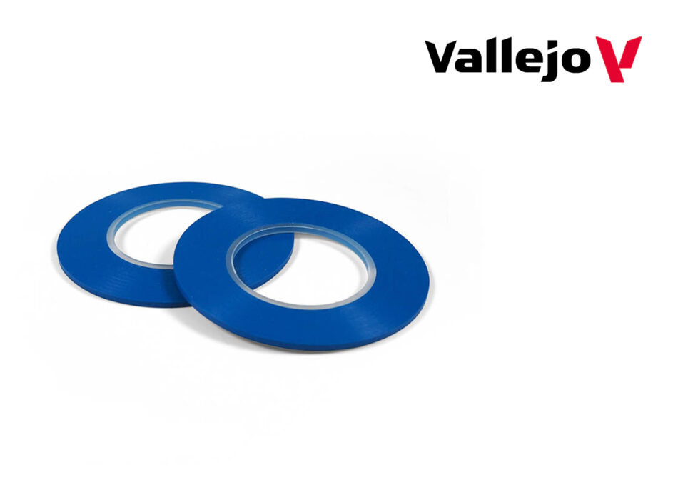 Vallejo Hobby Tools - Flexible Masking Tape [2mm x 18m] (Twin Pack)