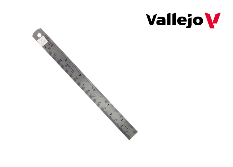 Vallejo Hobby Tools - Steel Rule (150mm)