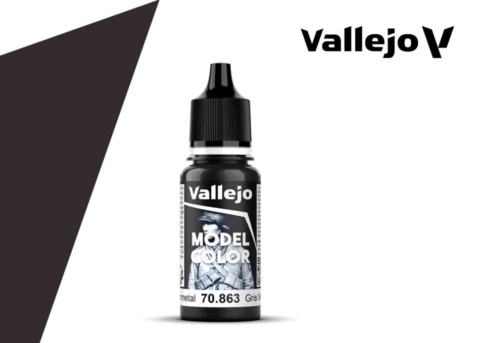 Vallejo Model Color - Metallic Gunmetal (18ml)