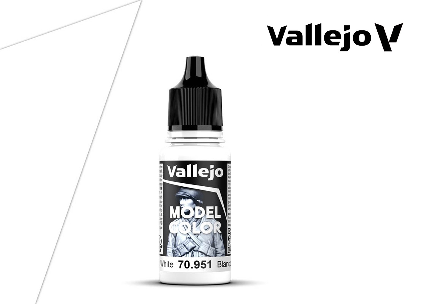 thumbnail image 2 of Vallejo Model Color 70.918 Ivory - 17ml Acrylic Paint - Matte Finish 2 of 5