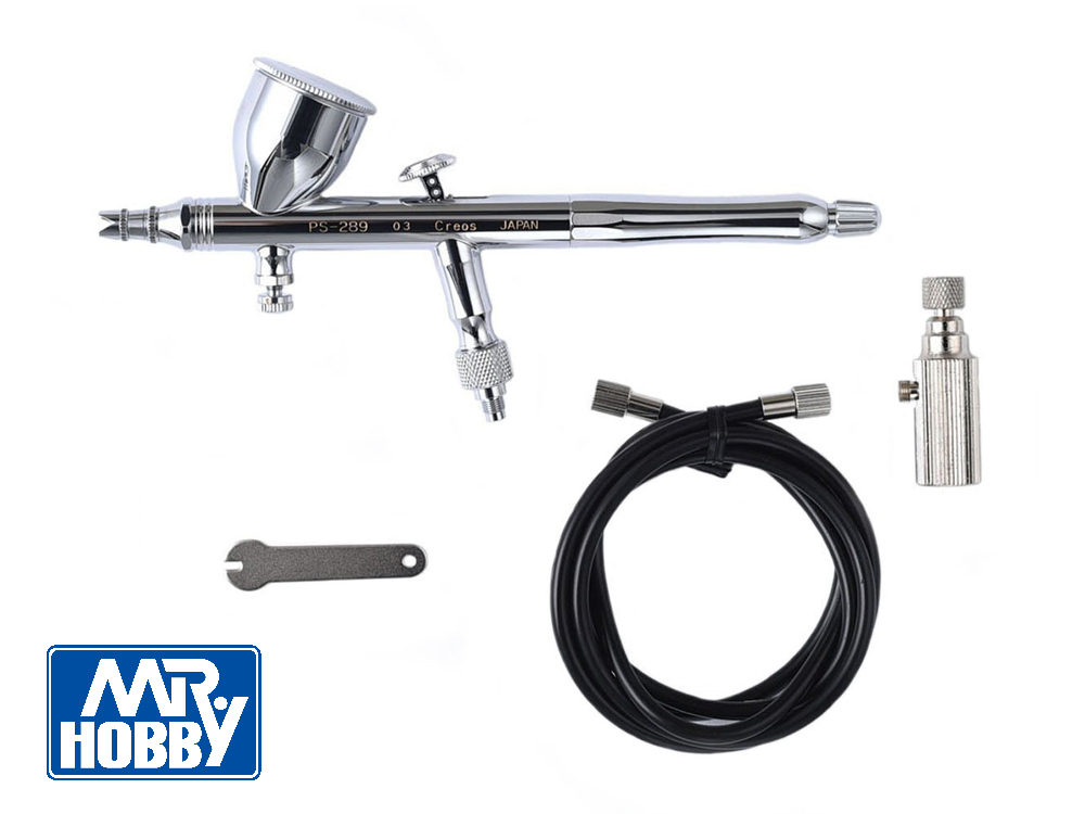 GotHobby 0.3mm Gravity Feed Dual-Action Airbrush Paint Spray Gun Kit Set