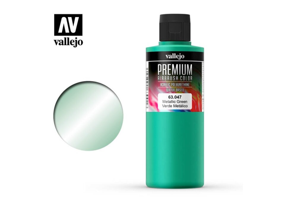 Vallejo Premium Colors - Metallic Green (200ml)