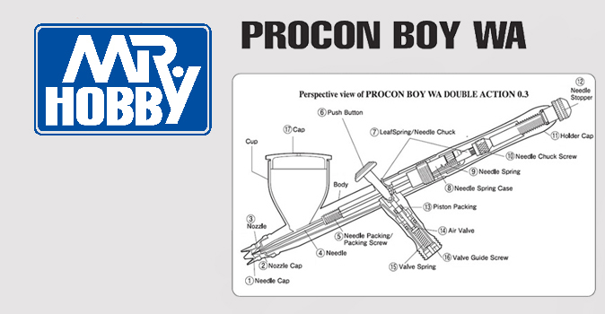 Mr. Procon Boy WA PS-274 Airbrush Spares