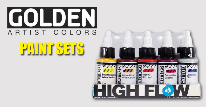 Golden High Flow Acrylic Paint Sets