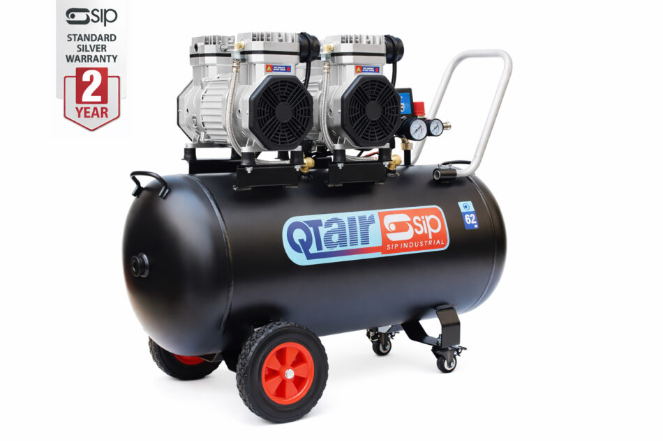 SIP QT DD 3hp 100ltr Ultra Low Noise Compressor