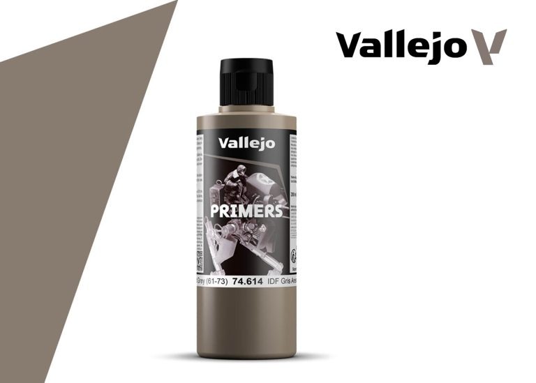thumbnail interactive-video image 1 of Vallejo USN Light Ghost Grey Primer - 200ml Water-Based Polyurethane Surface Primer For Models 1 of 10