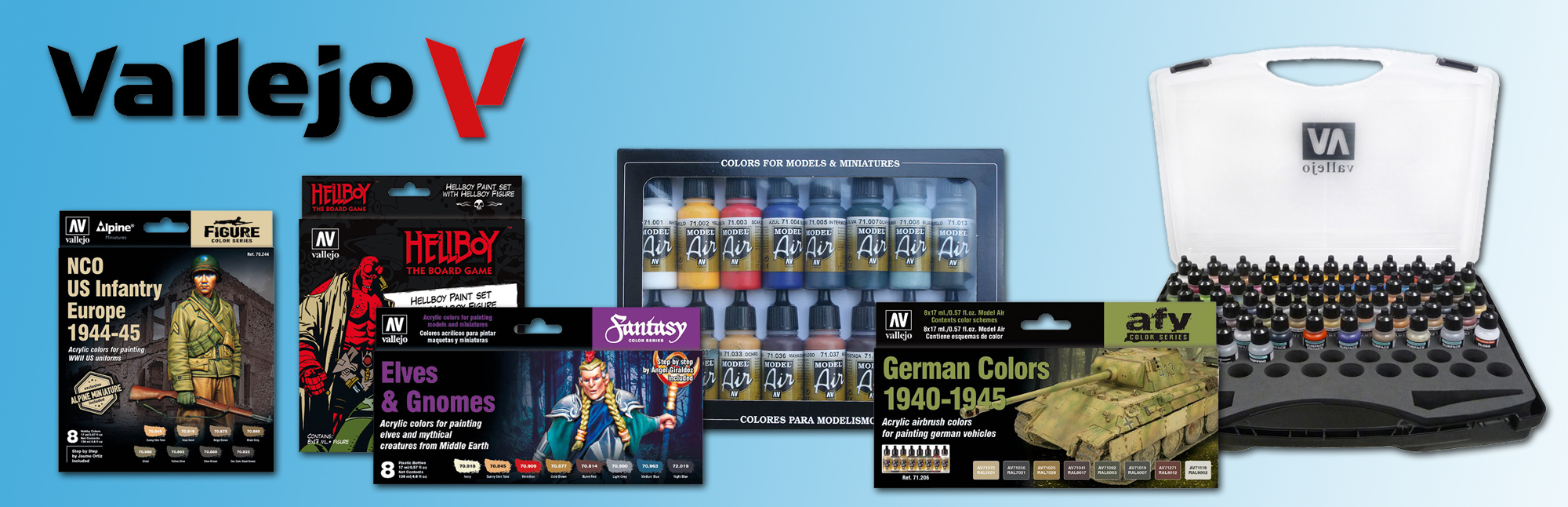 10% OFF ALL VALLEJO PAINTS SETS IN JUNE