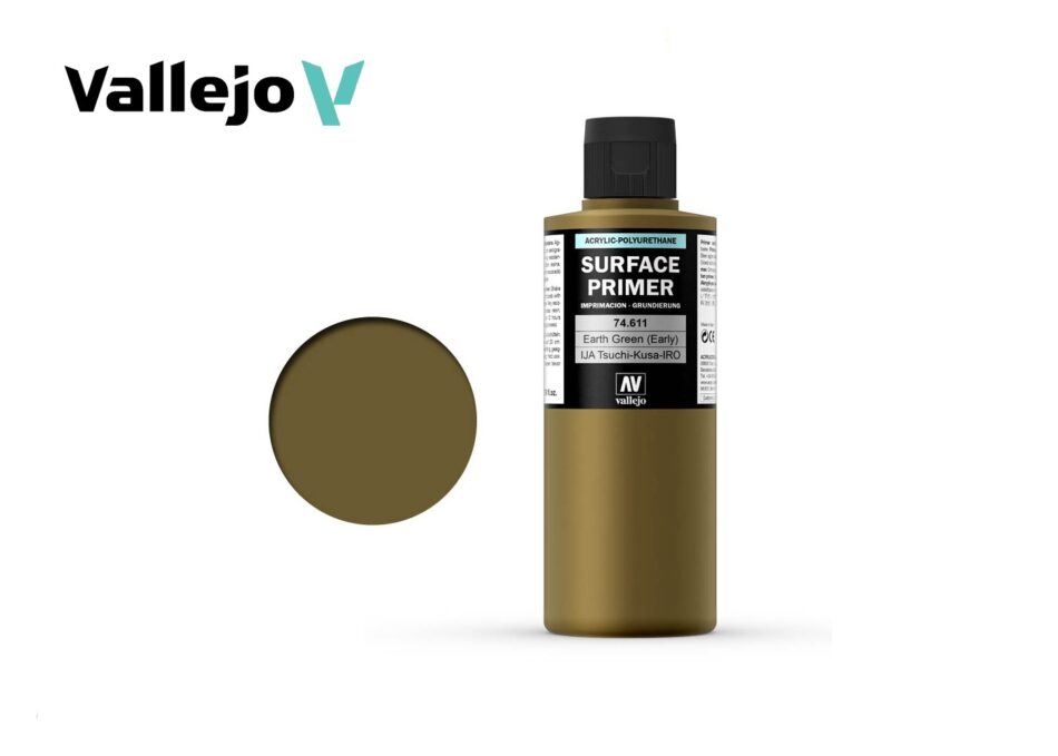 Vallejo Primers - IJA Earth Green (200ml)
