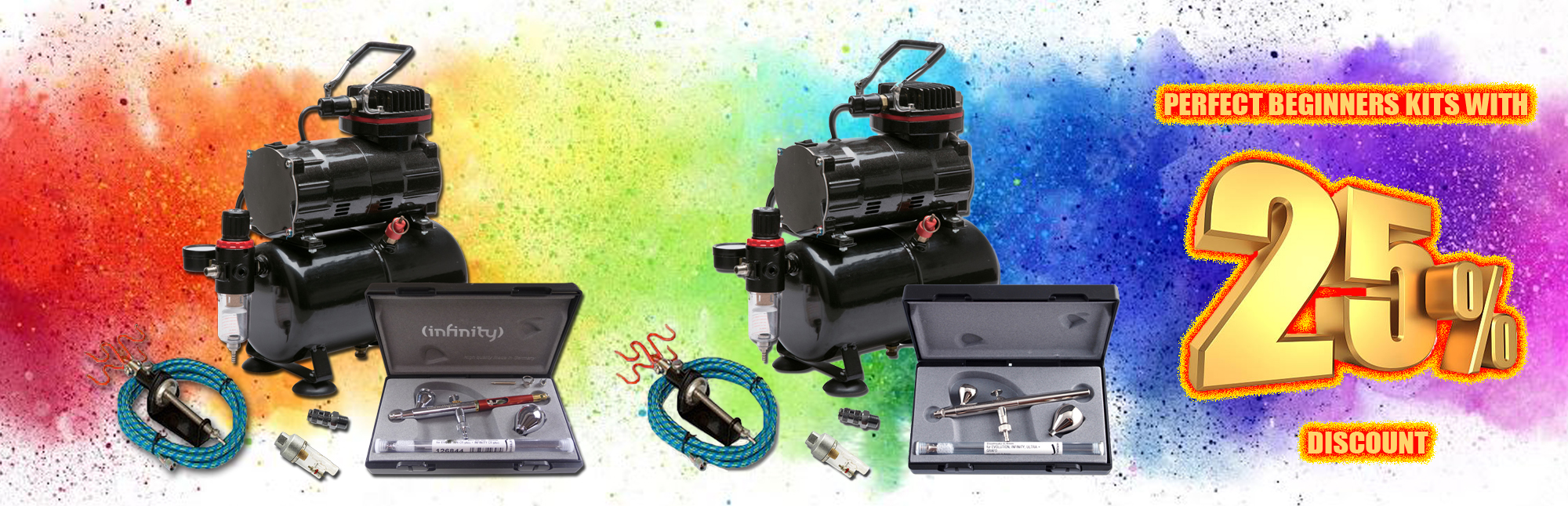 Up to 25% savings on our Value Airbrush Kits