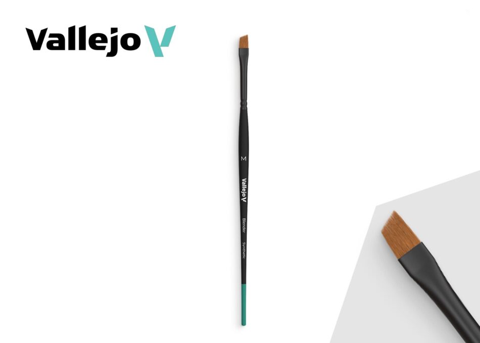 Vallejo Blender: Flat Angled Synthetic Brush (Medium)