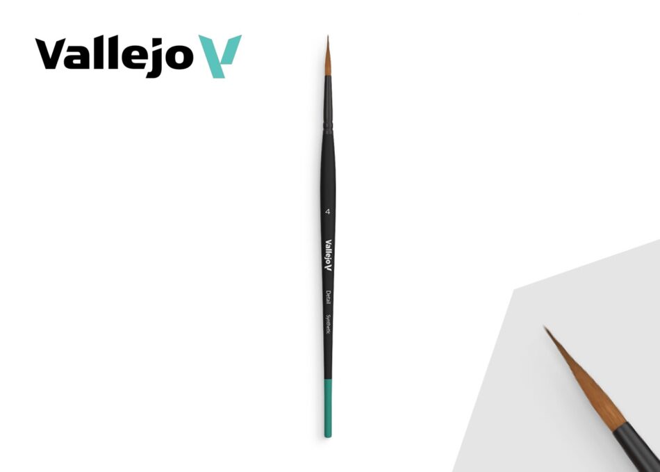 Vallejo Detail: Round Synthetic Brush No. 4