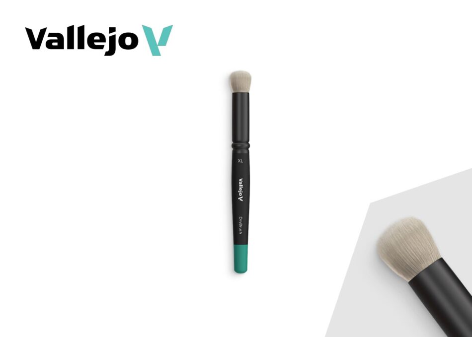Vallejo Dry Brush: Natural Hair Dry Brush (Extra Large)