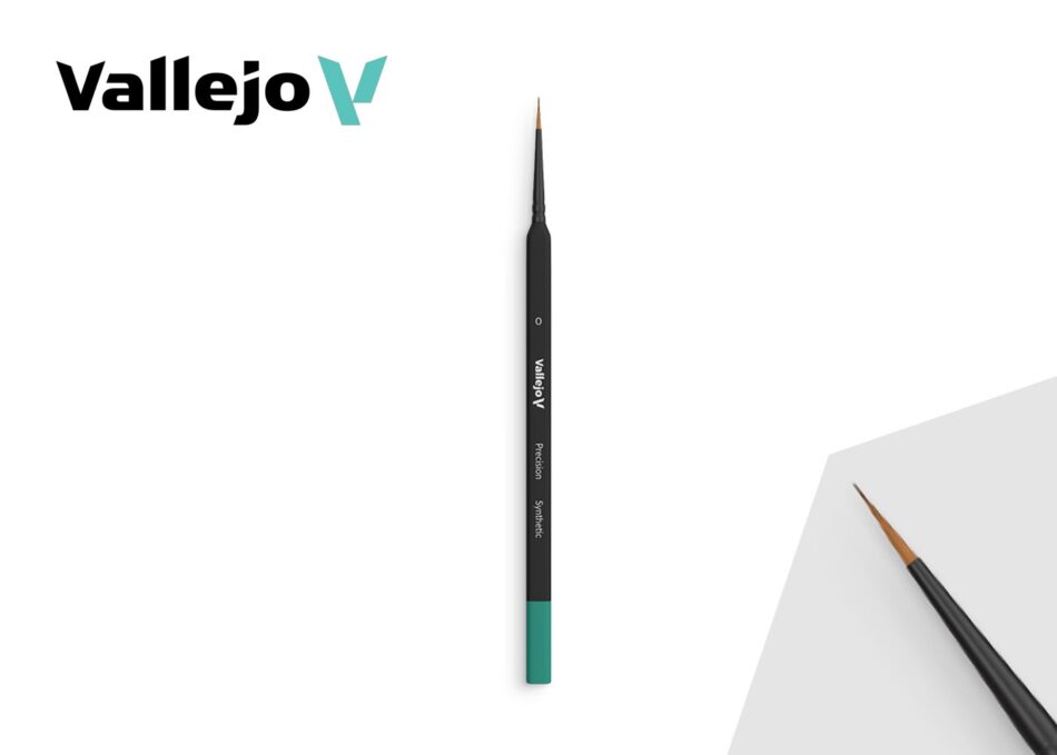 Vallejo Precision: Round Synthetic Brush - Triangular No. 0