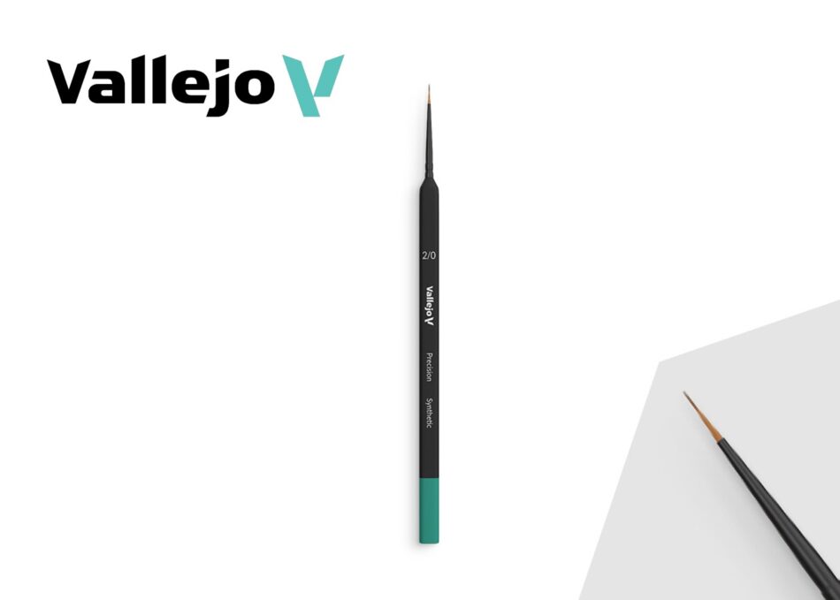 Vallejo Precision: Round Synthetic Brush - Triangular No. 2/0