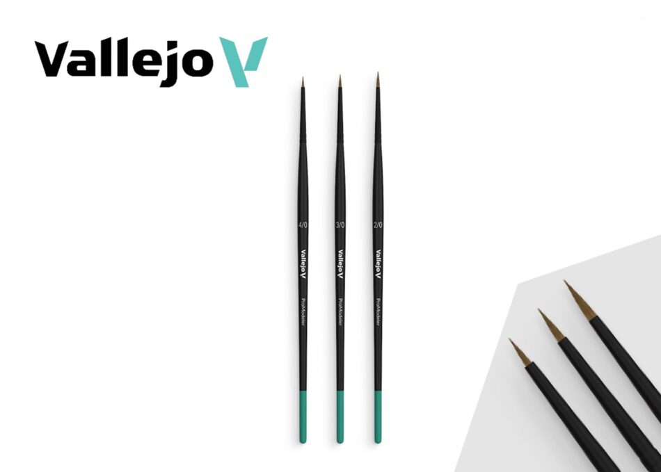 Vallejo Pro Modeller: Definition Set (Sizes 4/0, 3/0 & 2/0)