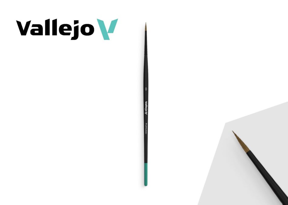 Vallejo Pro Modeller: Natural Hair Round Brush No. 0