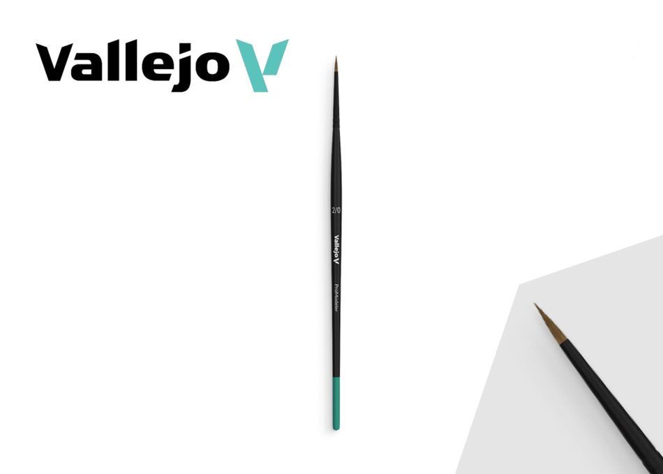 Vallejo Pro Modeller: Natural Hair Round Brush No. 2/0