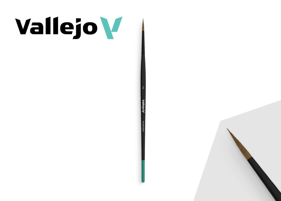 Vallejo Pro Modeller: Natural Hair Round Brush No. 2