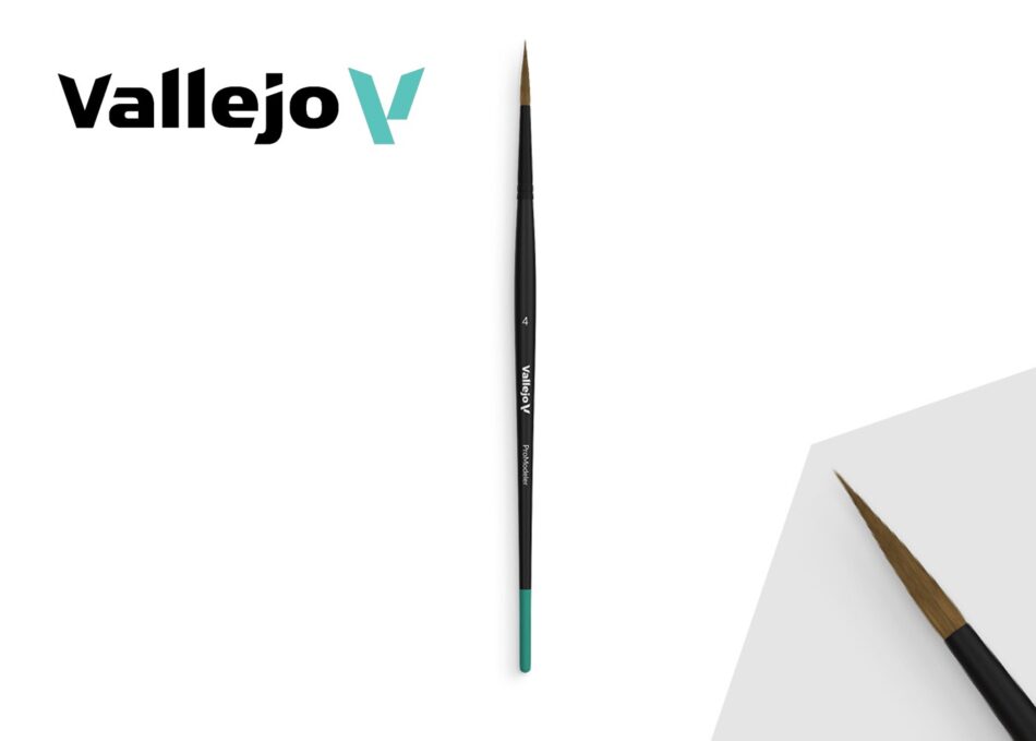 Vallejo Pro Modeller: Natural Hair Round Brush No. 4