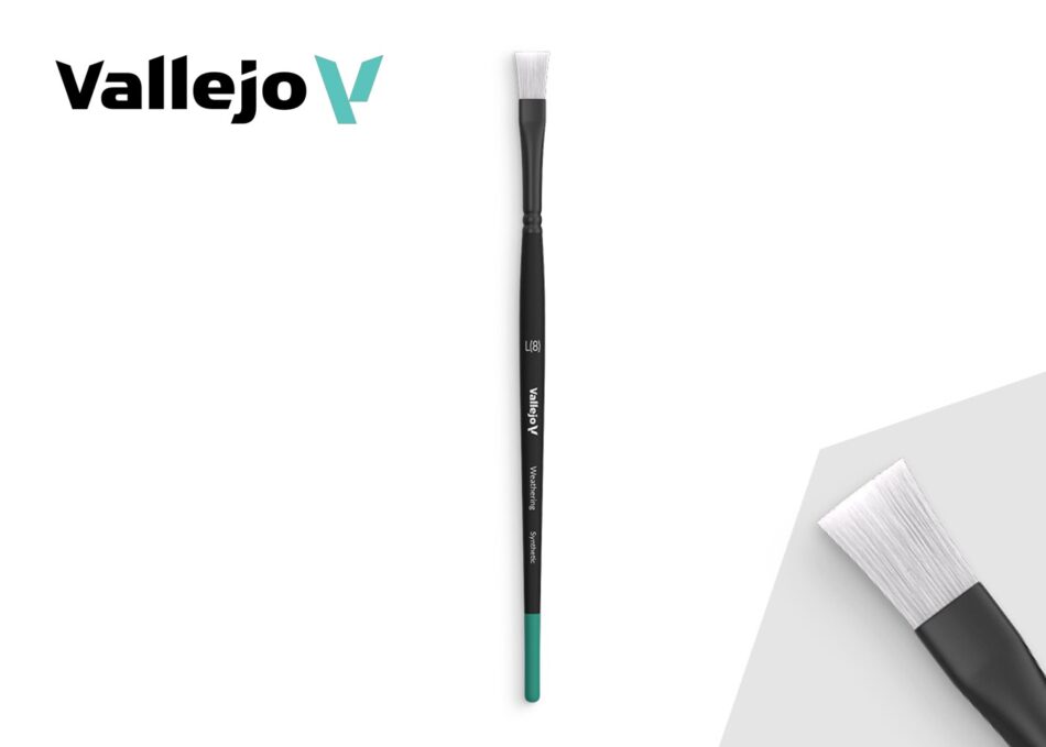 Vallejo Weathering: Flat Synthetic Brush (Large)