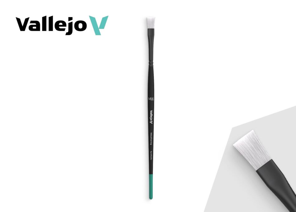Vallejo Weathering: Flat Synthetic Brush (Medium)