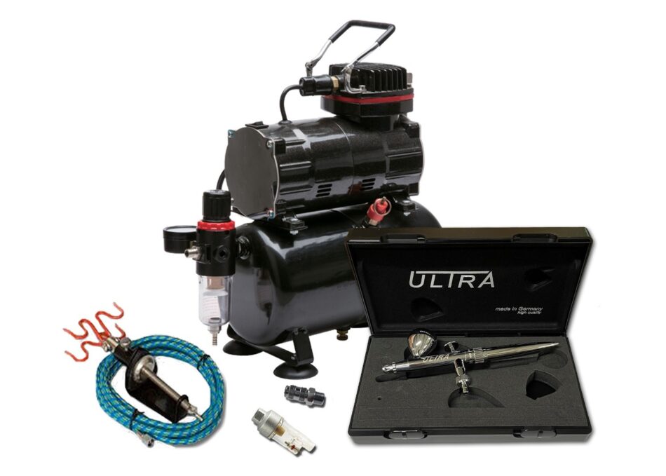 TC-80T Airbrushing Kit with Harder & Steenbeck Ultra 2024 Airbrush