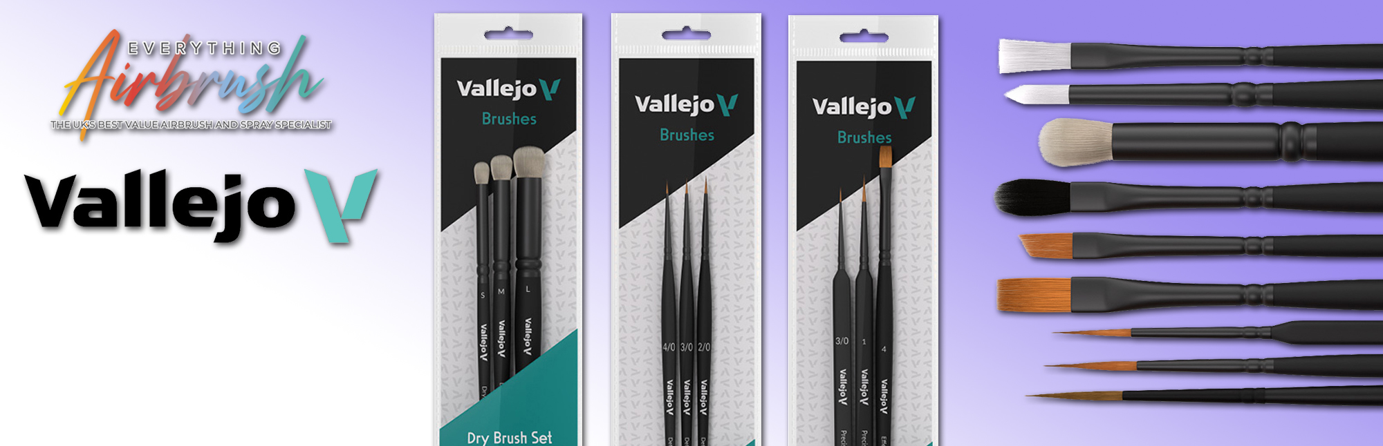 Vallejo Brush Range - Now in Stock