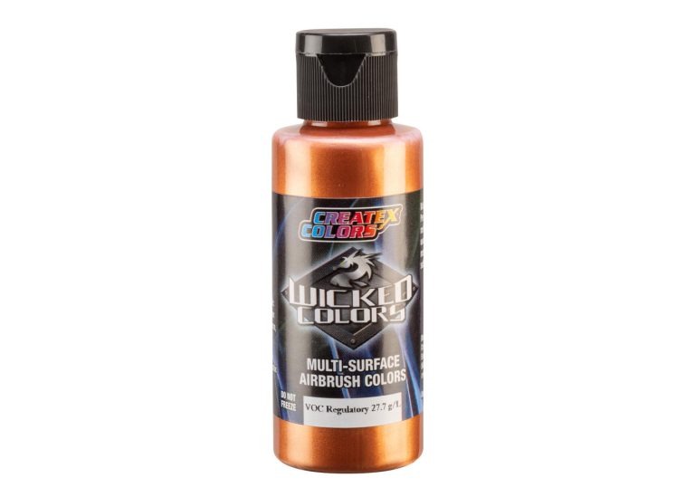 Createx Wicked W054 Detail Orange Airbrush Farbe – 60 Ml, Hochpigmentiert Für Professionelle Airbrush-Arbeiten