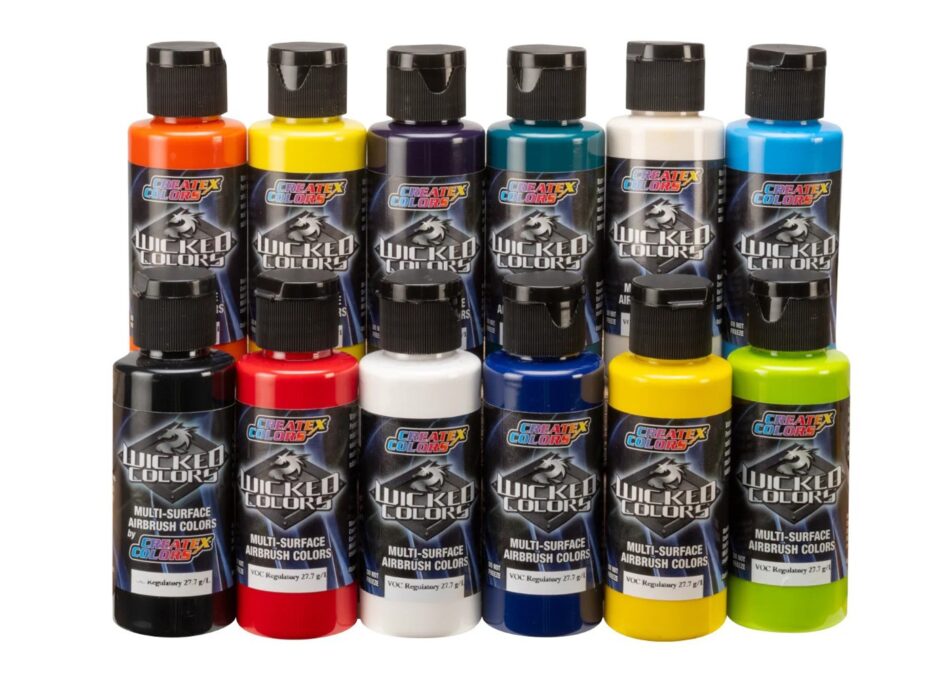 Createx - Wicked Opaque Set - 12 x 2oz Bottles (60ml)