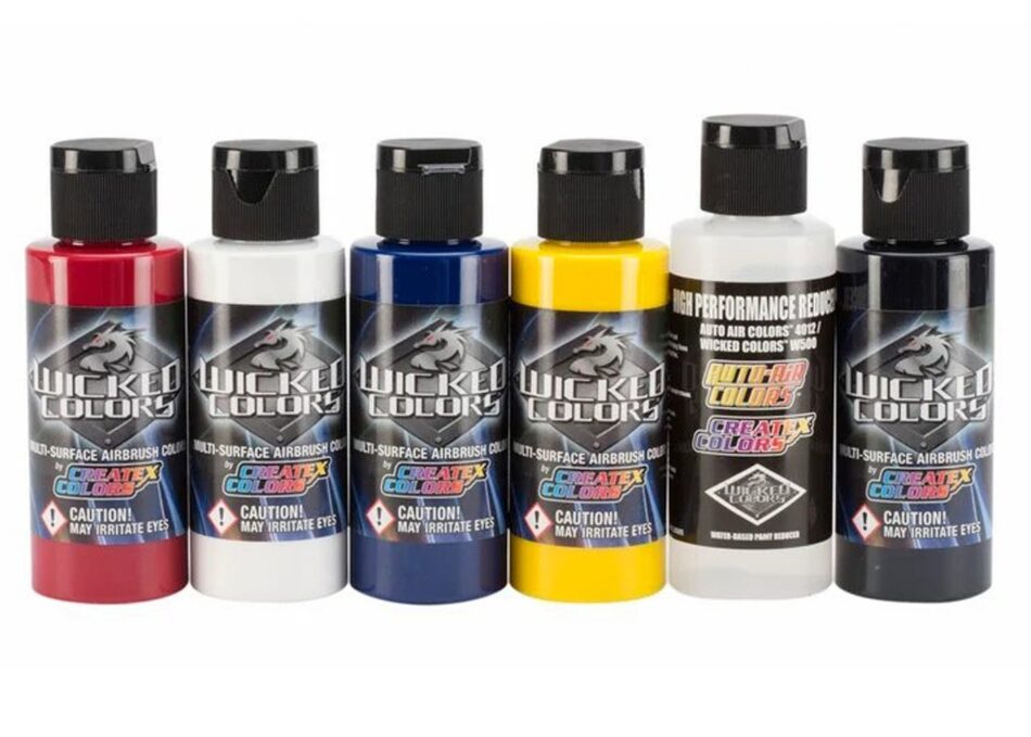 Createx - Wicked Detail Sampler Set - 6 x 2oz Bottles (60ml)
