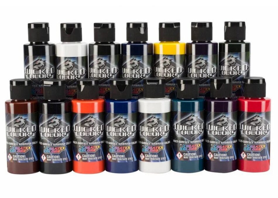 Createx - Wicked Detail Pro Set - 17 x 2oz Bottles (60ml)