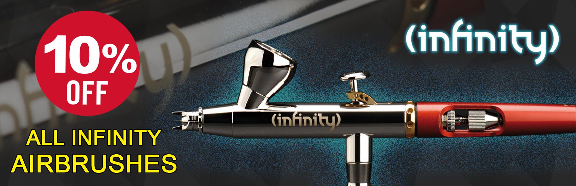 SALE NOW ON ALL INFINITY AIRBRUSHES & KITS
