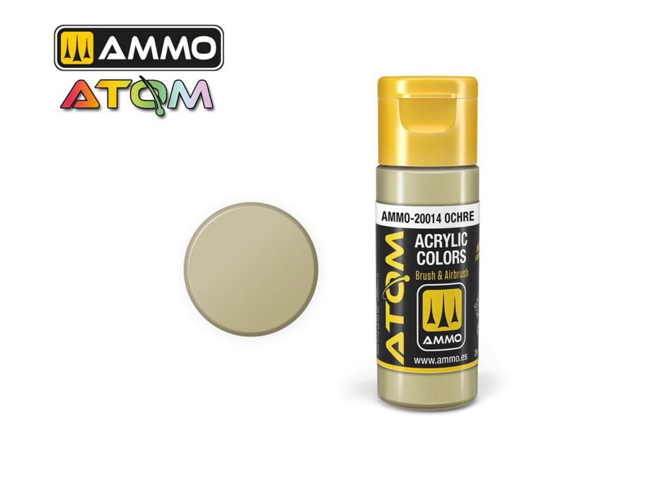 Ammo Atom Acrylic Colors - Ochre (20ml)