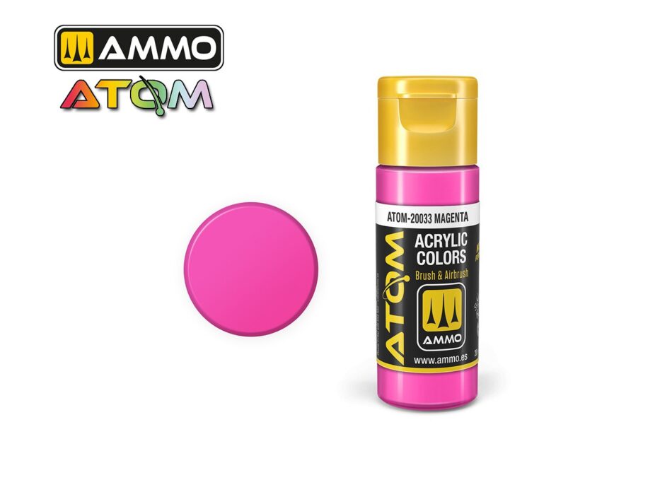 Ammo Atom Acrylic Colors - Magenta (20ml)
