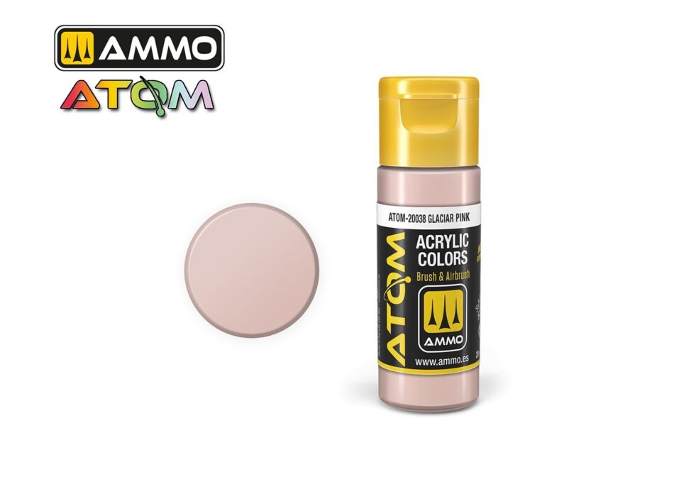 Ammo Atom Acrylic Colors - Glacier Pink (20ml)