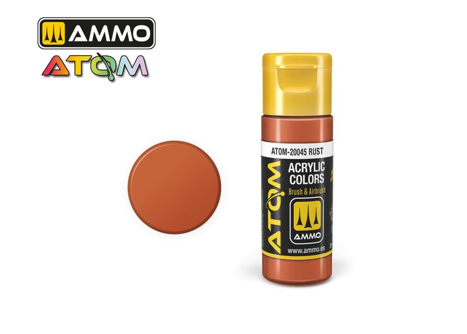 Ammo Atom Acrylic Colors - Rust (20ml)