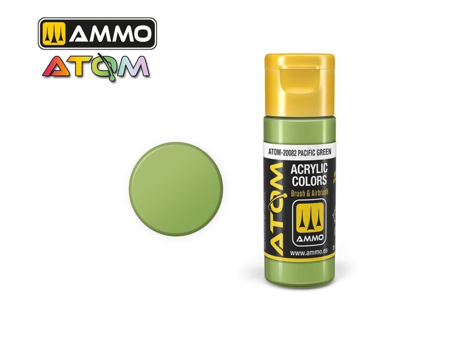 Ammo Atom Acrylic Colors - Pacific Green (20ml)