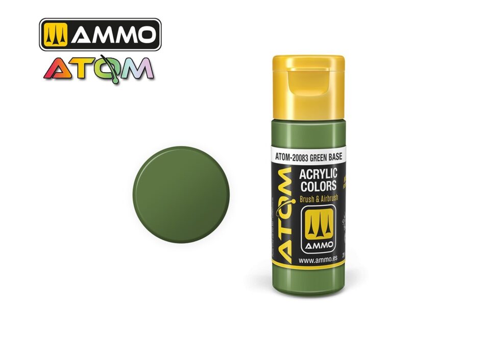 Ammo Atom Acrylic Colors - Green Base (20ml)